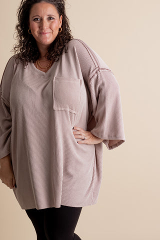 Only Go Forwards Oversized V Neck Tunic