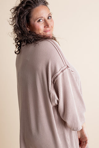 Only Go Forwards Oversized V Neck Tunic