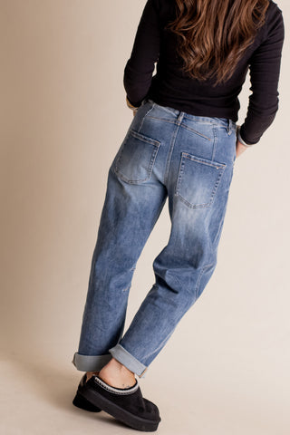 Mica Super High Rise Barrel Leg Jeans