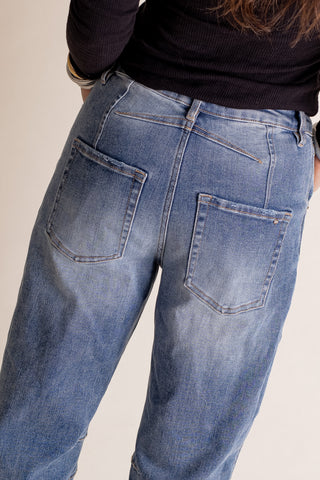 Mica Super High Rise Barrel Leg Jeans