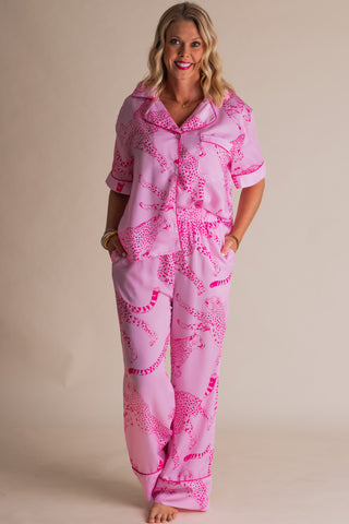 Middle Of The Night Satin Pajama Top *Final Sale*