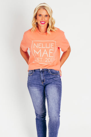 Nellie Mae Fall Comfort Colors Logo Tees