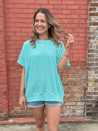 Jump For Joy Ribbed Top