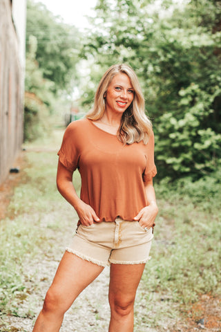 DAILY DEAL - Coming Home V Neck Top