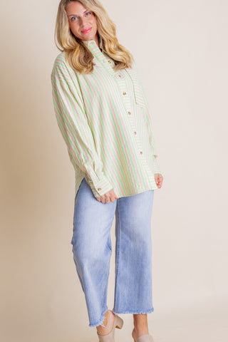 Head To Toe Button Down Top *Final Sale*