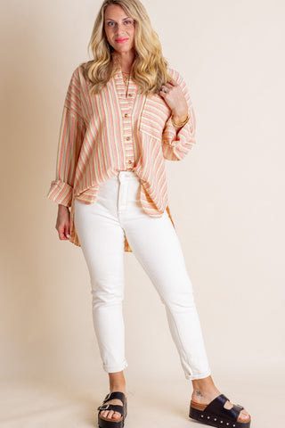 Head To Toe Button Down Top