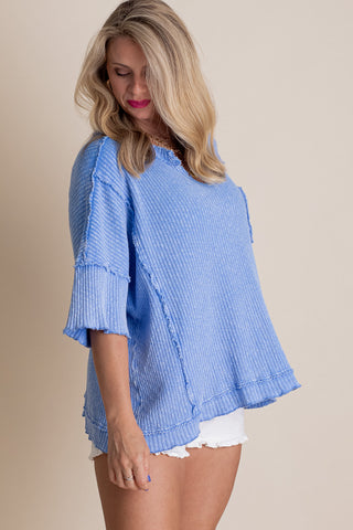 Sweetest Rush Mineral Wash Top *Final Sale*