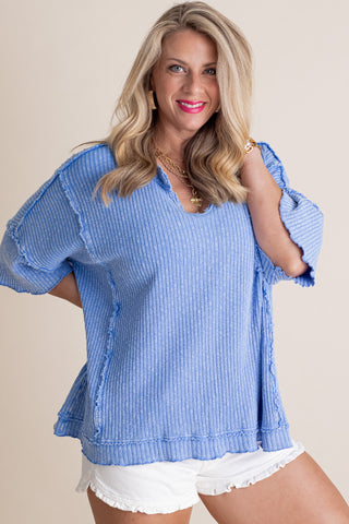 Sweetest Rush Mineral Wash Top *Final Sale*