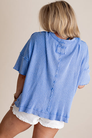 Sweetest Rush Mineral Wash Top *Final Sale*