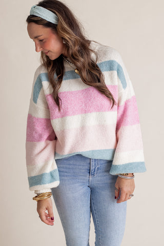 Nights Like These Striped Knit Sweater