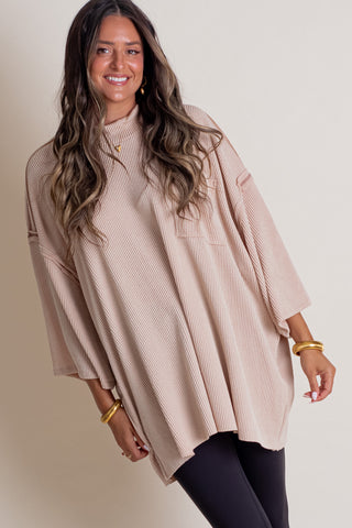 Only Go Forwards Oversized Urban Ribbed Tunic