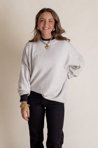 Drift Gracefully Round Neck Sweater