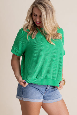 Happy To Be Here Urban Ribbed Top *Final Sale*