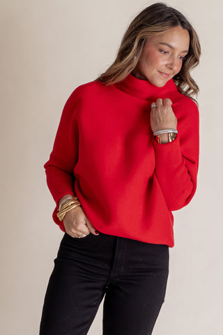 Beyond The City Mock Neck Sweater