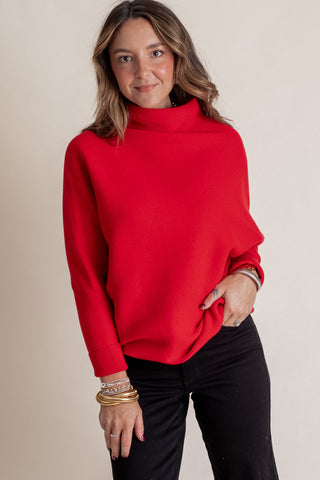 Beyond The City Mock Neck Sweater