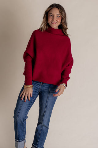 Beyond The City Mock Neck Sweater