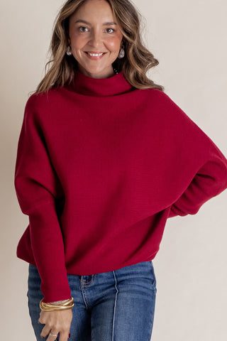 Beyond The City Mock Neck Sweater