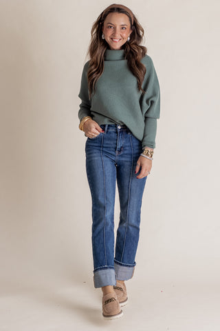 Beyond The City Mock Neck Sweater