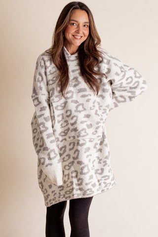 Comfy Cozy Leopard Hooded Wearable Blanket