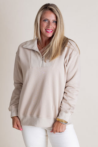 Come With Me Quarter Zip Pullover