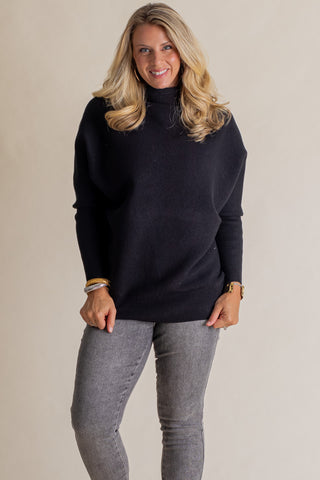 Beyond The City Mock Neck Sweater