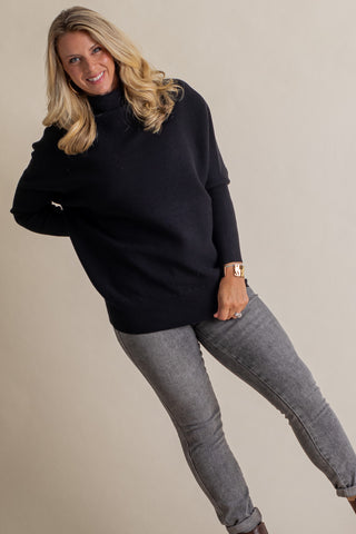 Beyond The City Mock Neck Sweater