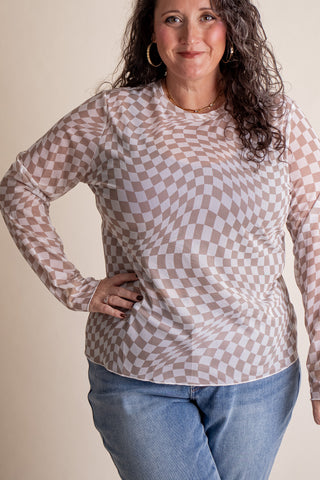 Star Of The Show Mesh Top - CURVY