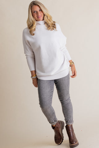 Beyond The City Mock Neck Sweater