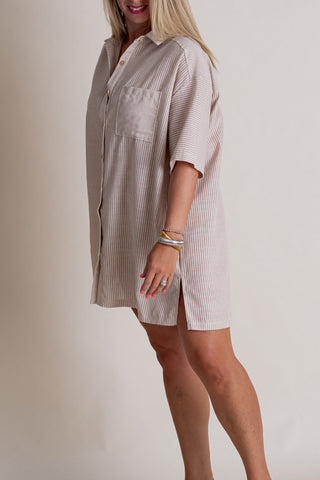 Different Views Button Down Dress