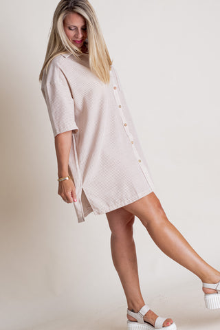 Different Views Button Down Dress