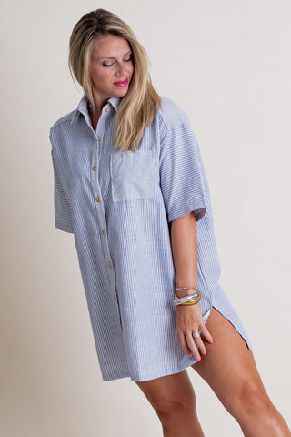 Different Views Button Down Dress