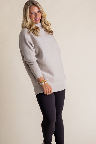 Beyond The City Mock Neck Sweater