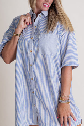 Different Views Button Down Dress