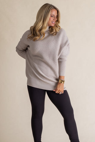 Beyond The City Mock Neck Sweater