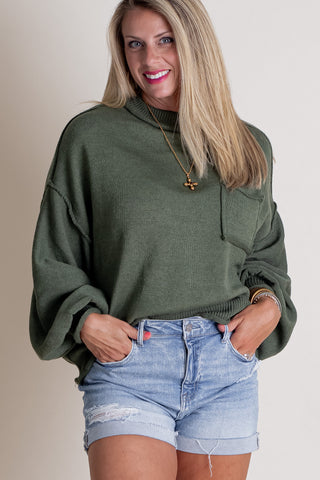 Never Let You Go Mock Neck Sweater