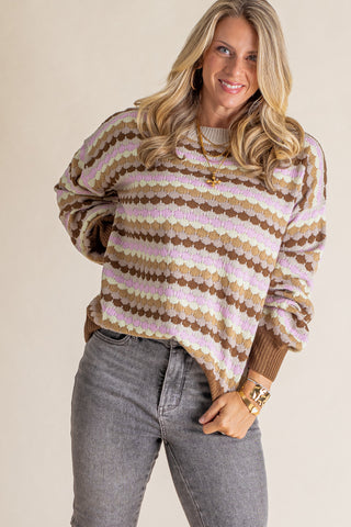 Between The Lines Knit Sweater