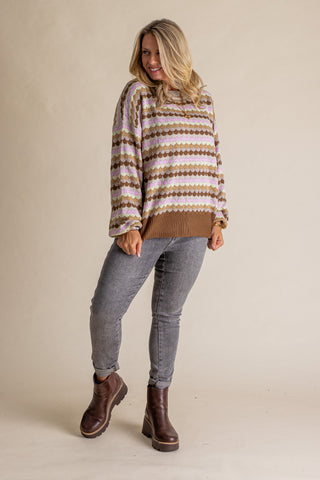 Between The Lines Knit Sweater