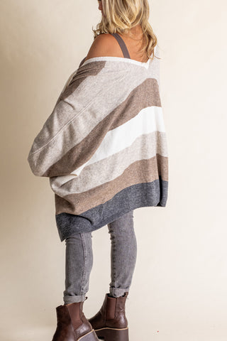 Joy of Fall Striped Cardigan