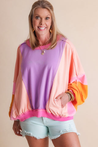 Flow And Chill Color Block Top