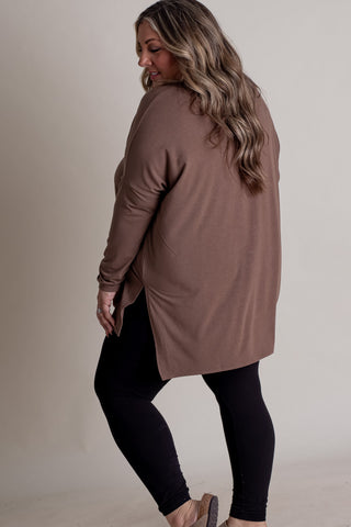 Full Of Hope Round Neck Top - CURVY