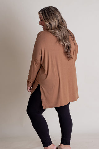 Full Of Hope Round Neck Top - CURVY