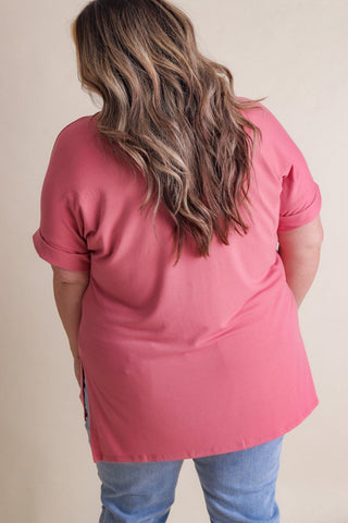 Almost Maybes High-Low Hem Top - CURVY *Final Sale*