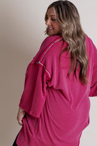 Only Go Forwards Oversized Urban Ribbed Tunic