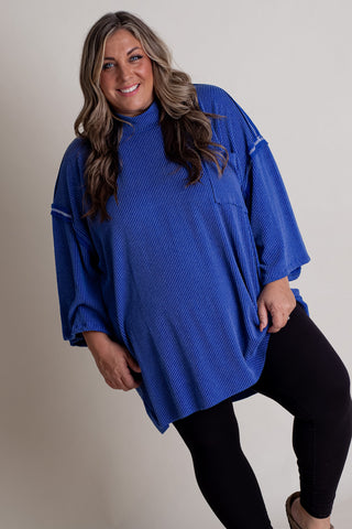 Only Go Forwards Oversized Urban Ribbed Tunic