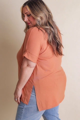 Almost Maybes High-Low Hem Top - CURVY *Final Sale*