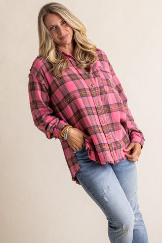 Reckless Love Button Down Top