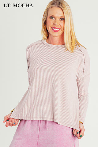 Rightfully So Ribbed Top *Final Sale*