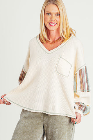 Pure Intentions Balloon Sleeve Top *Final Sale*