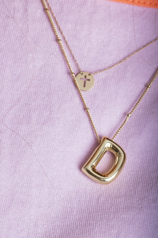 Bubble Initial Necklaces