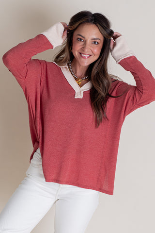 More To Love V Neck Top *Final Sale*